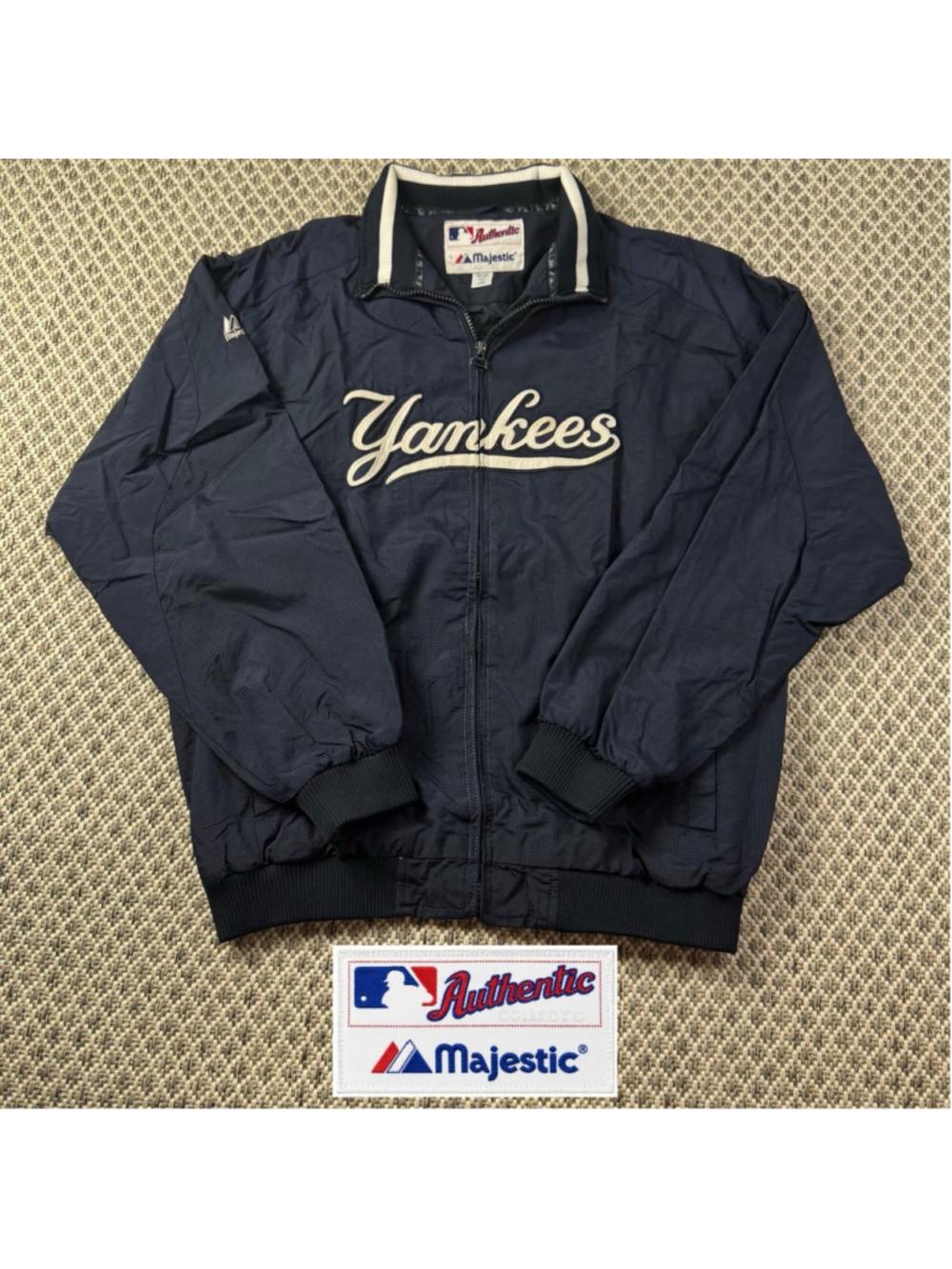 Majestic New York Yankees Men’s Medium Authentic Collection Full Zip Jacket MLB